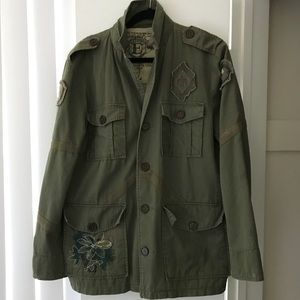 Embroidered army jacket